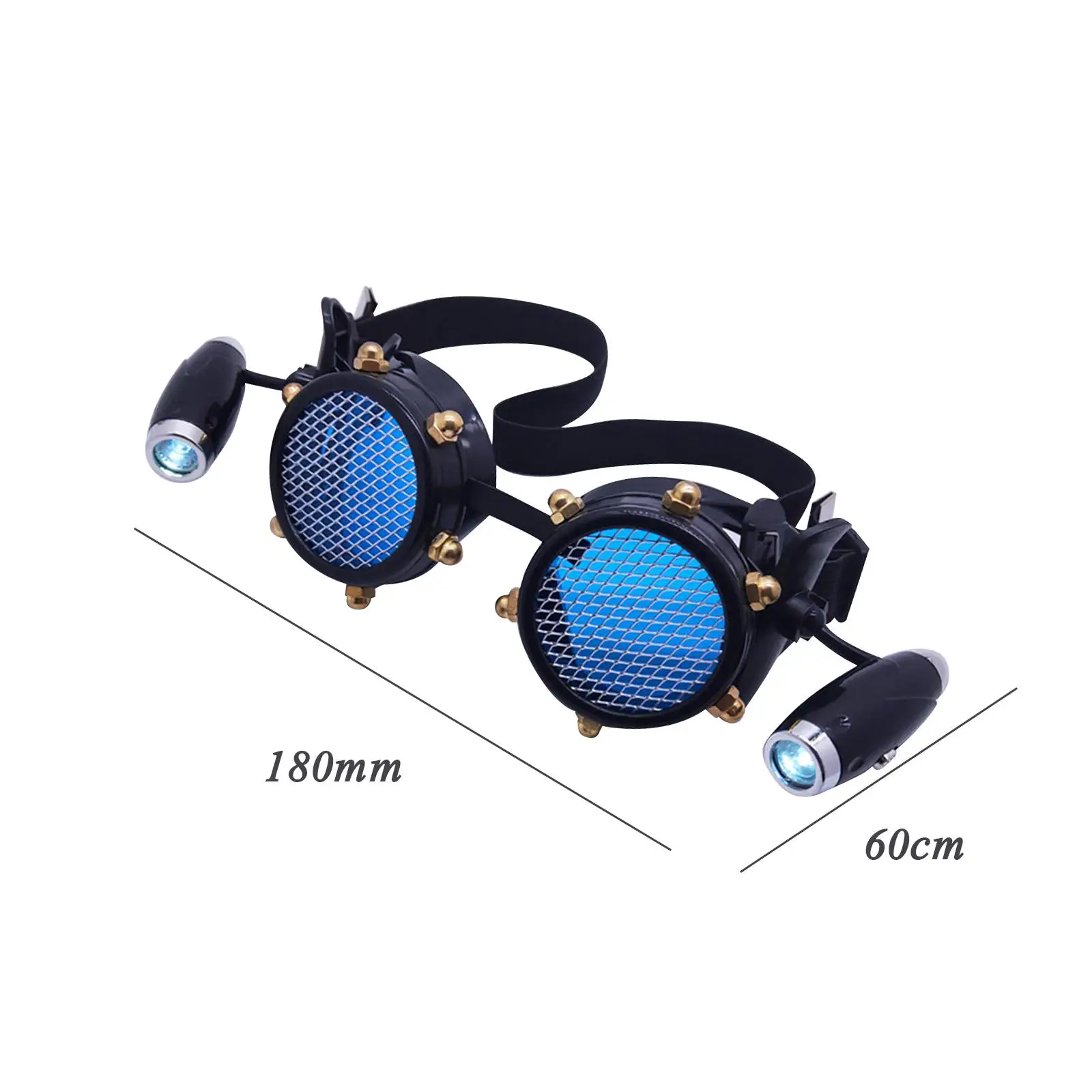 Fancy Steampunk Style Glasses Party Costume Retro Style Breathable Photo Props