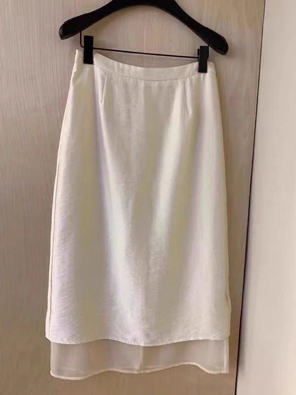 Elegant High Waist A-Line  Skirt Casual Fashion Design Spring 2026 Women's Commute Style Comfortable Slimming Skirt