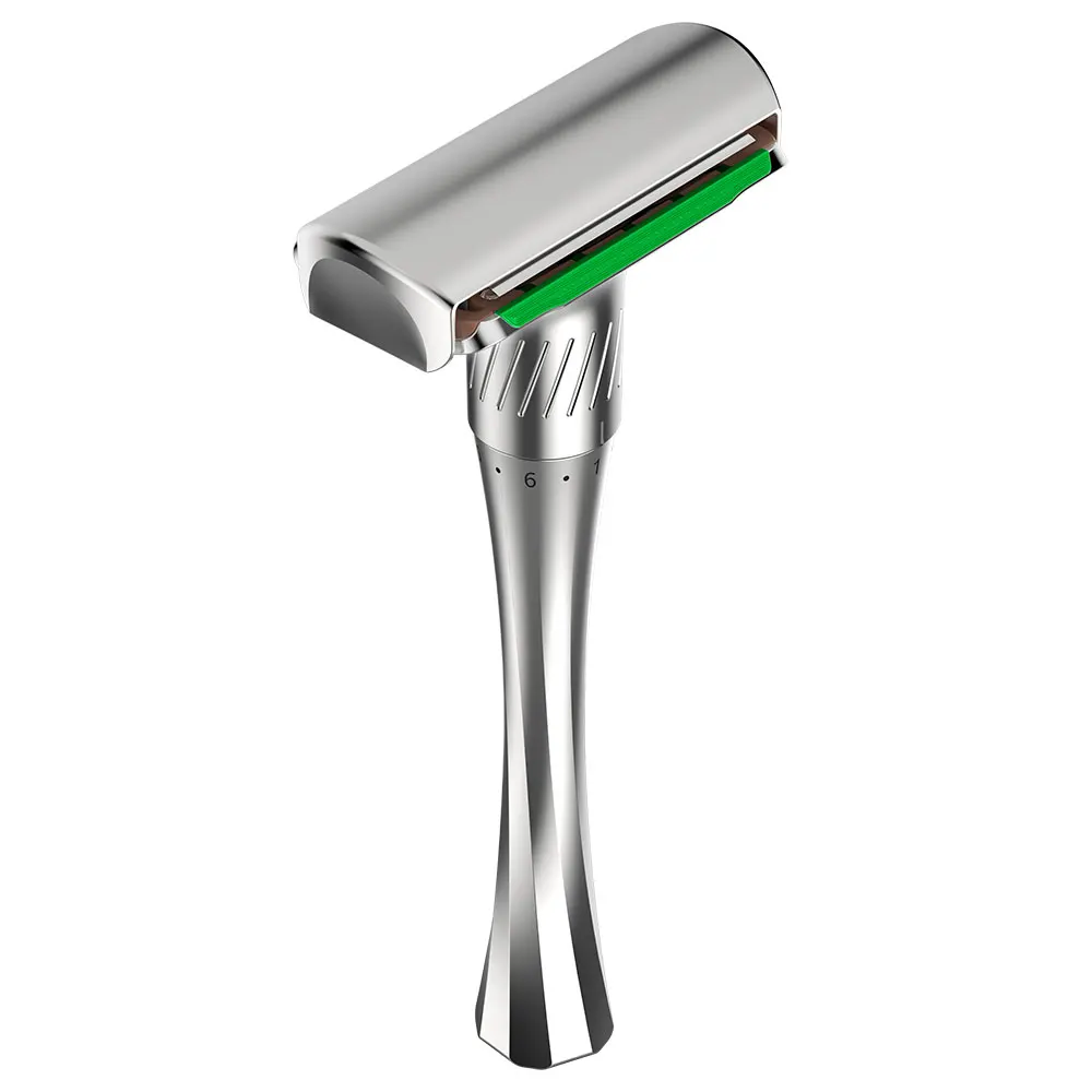 Mingshi Safety Razor Straight razor For Men Adjustable  Close Shaving Classic Double Edge Razor Blades knife