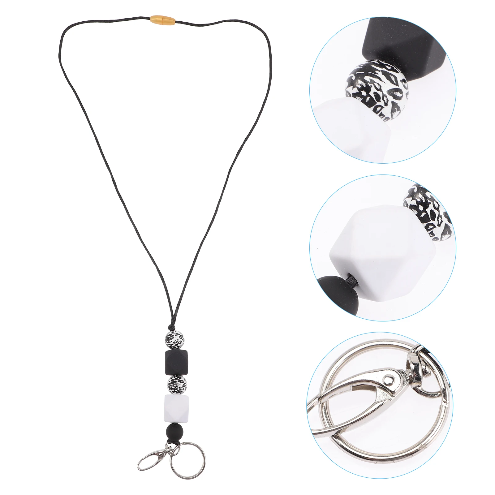 

Chic Beaded Id Holder Lanyard Neck Strap Lightweight Comfortable Business Cruise Access Card Carrier Nurses Doctors Office