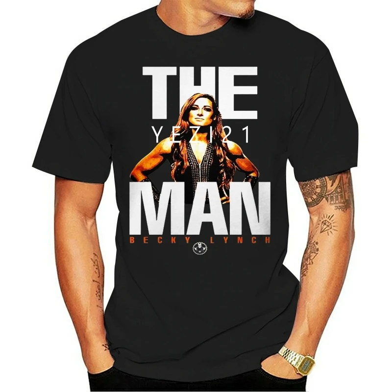 Mineral Wash The Man Becky Lynch 2019 Summer Men's Short Sleeve T-shirt