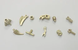 *Metallic Gold Accessory*  10 pcs DIY enlighten block brick part No.  Compatible With Other Assembles Particles