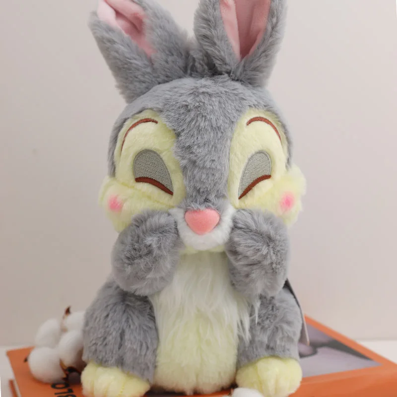 Cute Thumper Rabbit Disney Bambi Girlfriend Miss Bunny Plush Toy Gifts For Kids Girls Kawaii  Stuffed Animal Dolls Gray & Yellow