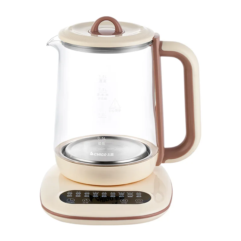 

1.8L Health Pot Household Thickened Glass Multi-function Tea Maker Flower Tea Black Tea Appointment Insulation Mini Kettle 220V