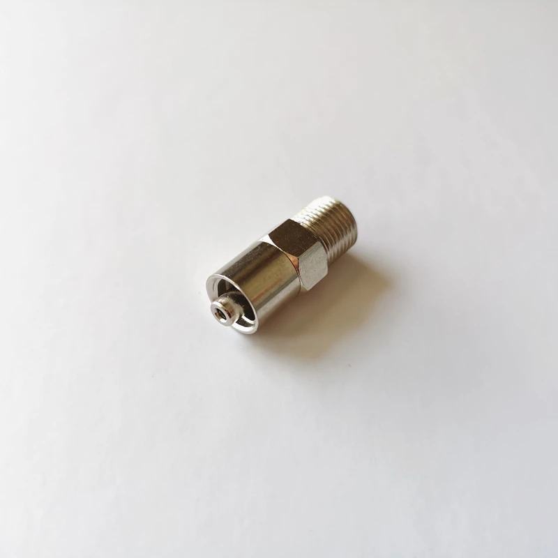 Imagem -05 - Conector de Seringa Metálica Adaptador Luer Lock Macho Engrossado Encaixe de Rosca Latão Niquelado Seringa de Metal g1 8
