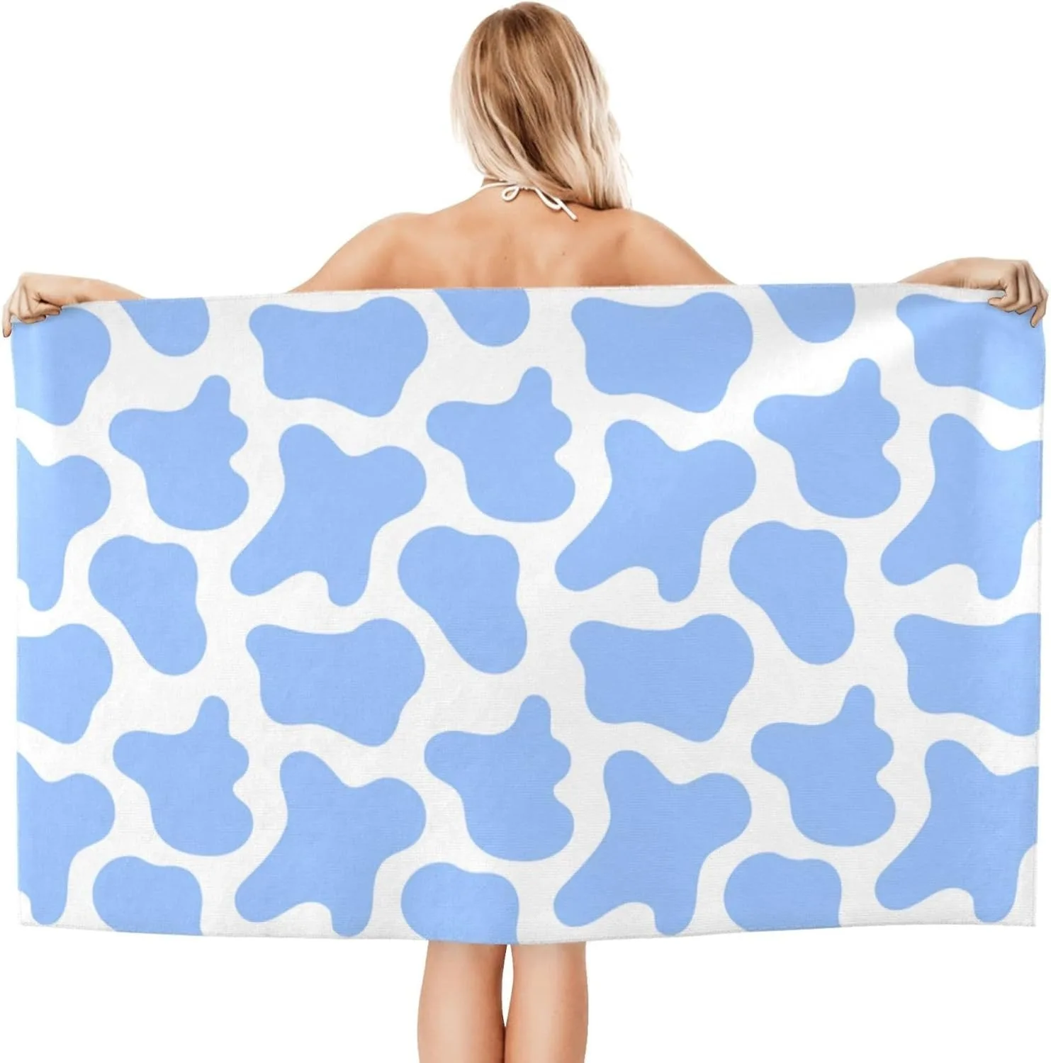 Blue Spotty pattern Beach Towel for Family stuff friends Gifts Quick-Dry Towel For Bath Yoga Tourism Beach GYM Camping Swimming