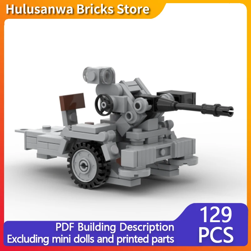 

Flugzeug Brykalone 38, модель противотанкового пистолета WW2, MOC, строительные кирпичи, военное оборудование, модульные технологии, подарки, праздничные детские игрушки