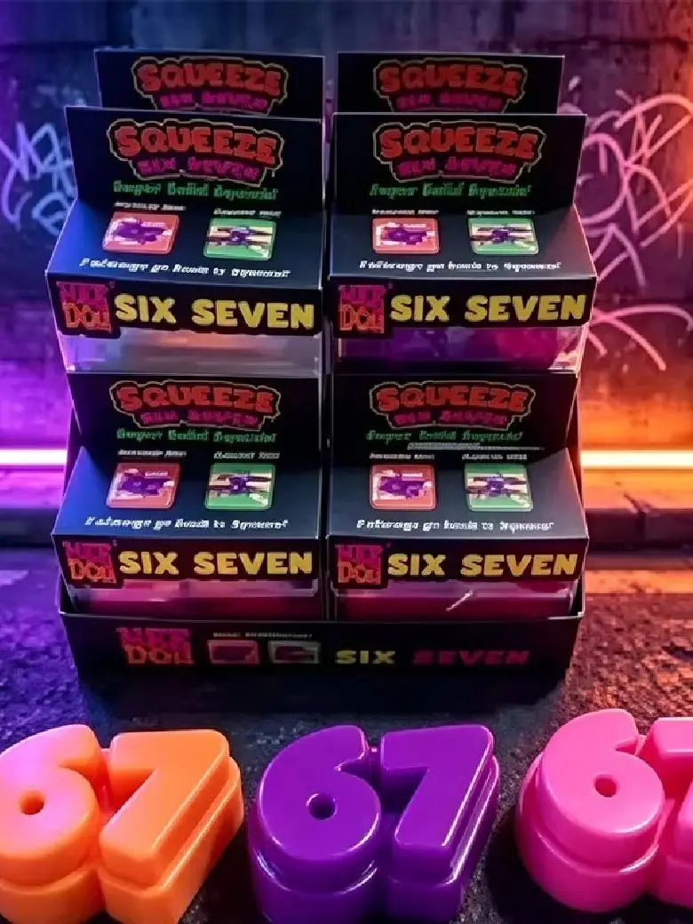 Weicher, heißer, weicher Digital 67 Modell Stressabbau-Ball, sensorischer Anti-Stress-Block, Stressabbau-Fidget, ASMR-Entspannung, Partygeschenk