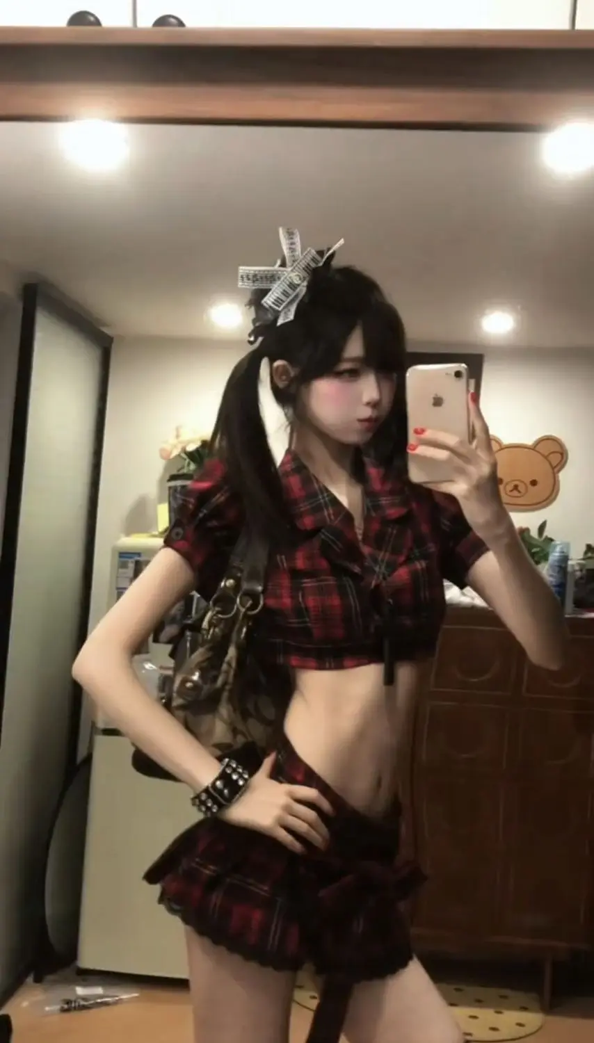 Y2K Goth Punk Plaid 2 Piece Set Women Subculture Cropped Lapel Top Low Waist Pleated Mini Skirt Slim Fit Sexy Party Outfit 2026 - view 4