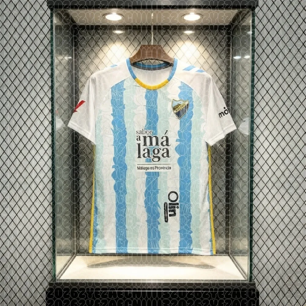 Camiseta Deportiva MALAGA 2026, Transpirable, de Secado Rápido, Informal, a la Moda, para Combinar en Familia