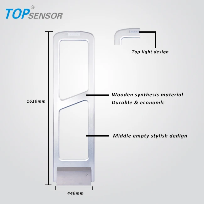 58Khz EAS sistem Alarm keamanan antimaling untuk toko ritel pencegahan kehilangan gerbang pintu sistem deteksi Tag perlindungan masuk