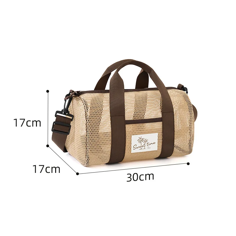 Mesh Beach Travel Duffel Bag Quick Dry Waterproof Swim Gym Tote Bag Large Capacity for Swimming Camping Vacation Weekend Trip - view 6