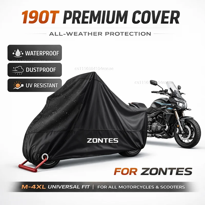

For Zontes G1 125 ZT125 G1 ZT125U ZT 125 U ZT 310X ZT310R 190T Motorcycle Cover Waterproof Dustproof UV Protection All Season