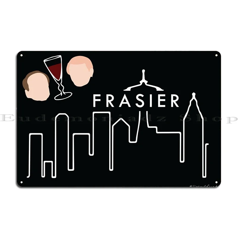 Cafe Nervosa sign Frasier Seattle Frasier TV Series Poster Metal Design Pub Customize Printing Cave Kitchen Tin sign Poster