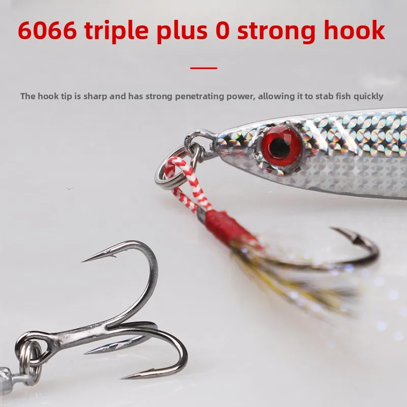 STLF بالجملة Luya لوحة حديد الاستثمار البعيد بيغاسوس رقم. 1 رمي بنك بخطاف مزدوج، صيد أسماك البحر في المياه العذبة، سمكة سوداء حيوية #4