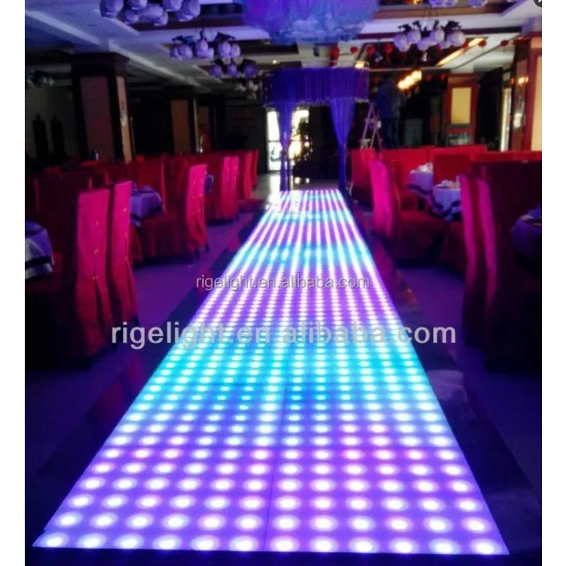 1mX1m Super Slim RGB Colorful Led Portable Dance Floor for Sale DMX Dance Floor