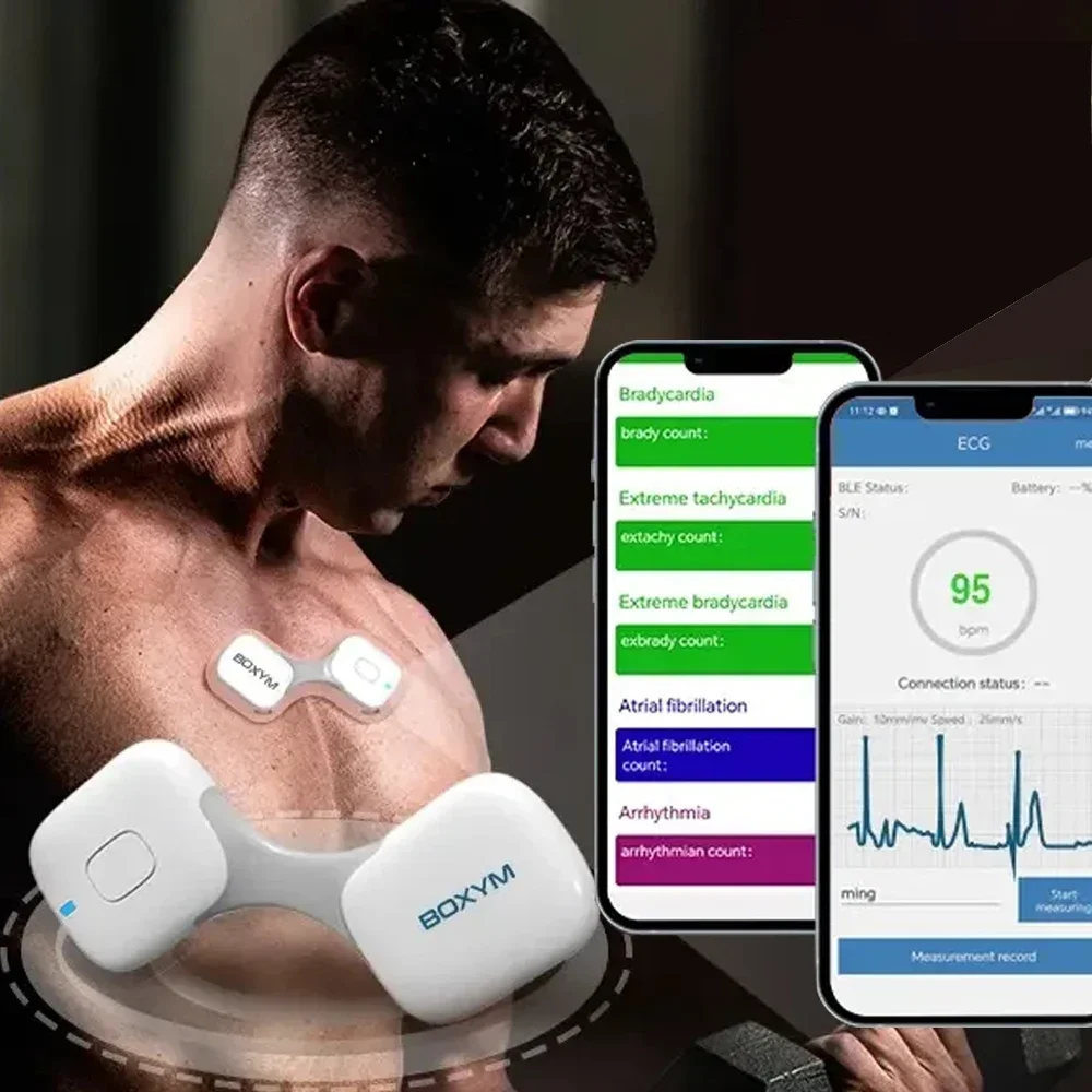 

ECG Monitor Heart Monitoring Bluetooth Wearable Electrocardiograma Unlimited Data Storage Share Heart Health Tracker