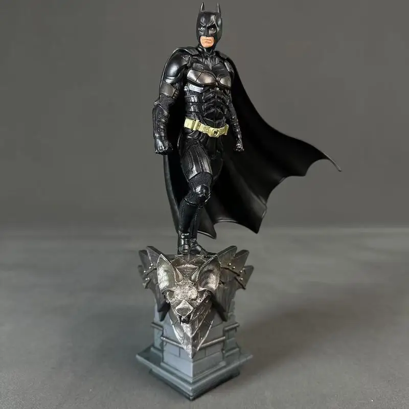 30cm Dc 1/10 Batman The Dark Knight Rises Figure Classic Resinous Scene Standing Model Statue Tabletop Ornaments Collection Gift