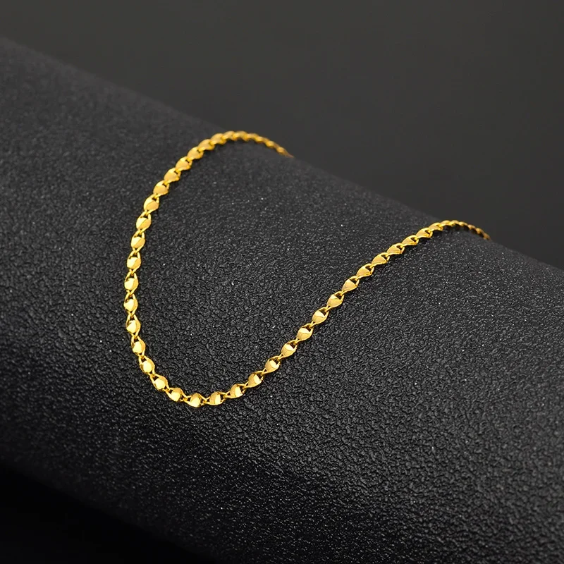 18K Pure Gold Bracelet Real AU 750 Solid Gold Bangle Good Beautiful Upscale Trendy Classic Party Fine Jewelry Hot Sell New 2023