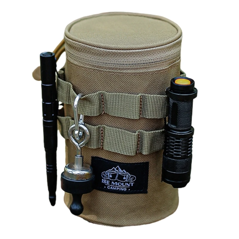 Multifunctional Bottle Pouch Durable Tactically Water Bottle Bag Outdoor Portable Water Bottle Carrier Storage Bag