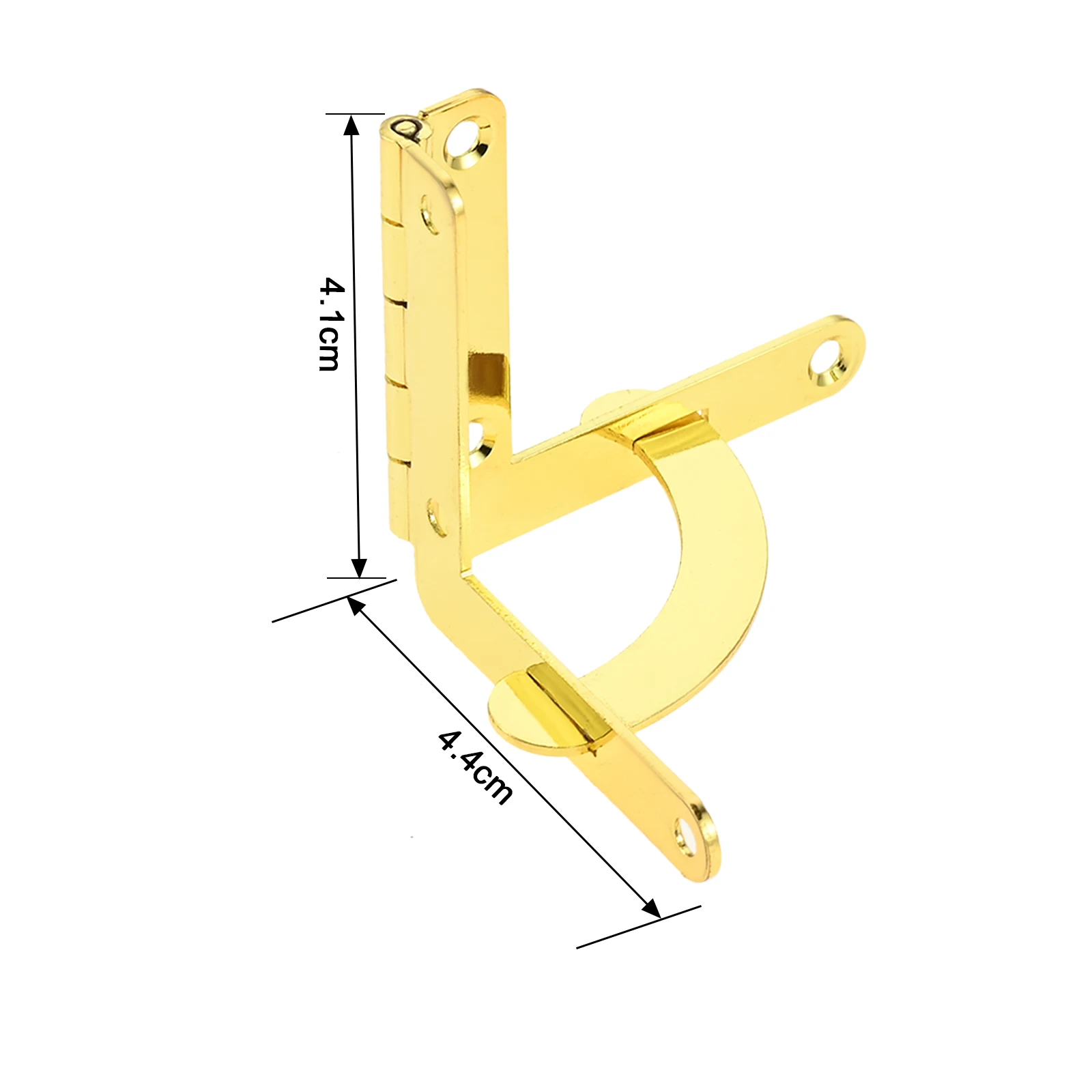 2Pcs 41 x 44mm Wooden Box Hinges with Screws 90 Degree Folding Hinge for Jewelry Gift Box Wine Case Kitchen Cabinets Bookcase