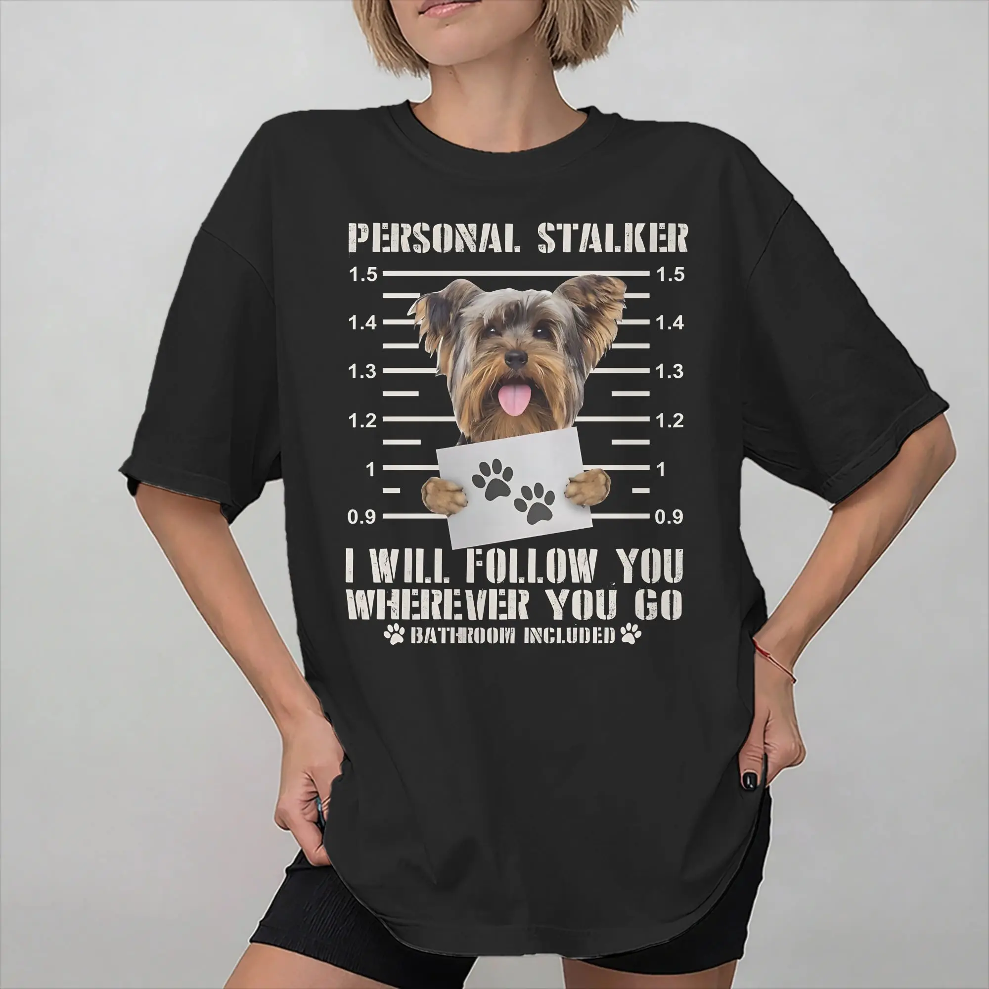 Maltese Personal Stalker I Will Follow You Wherever You Go Graphic Printing T Shirts Men Women  Cotton  Tee Shirt Clothes