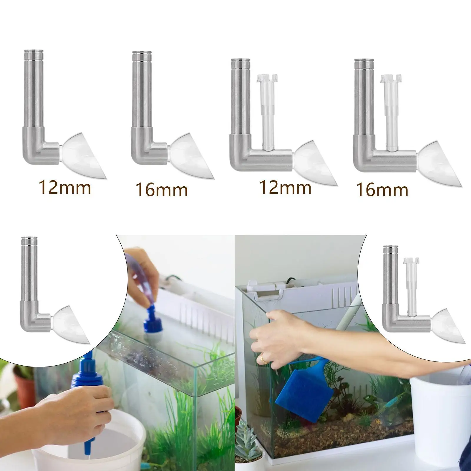 Fishes Tank Outlet Pipe Water Filtration Equipment Space Saving Easy to Install