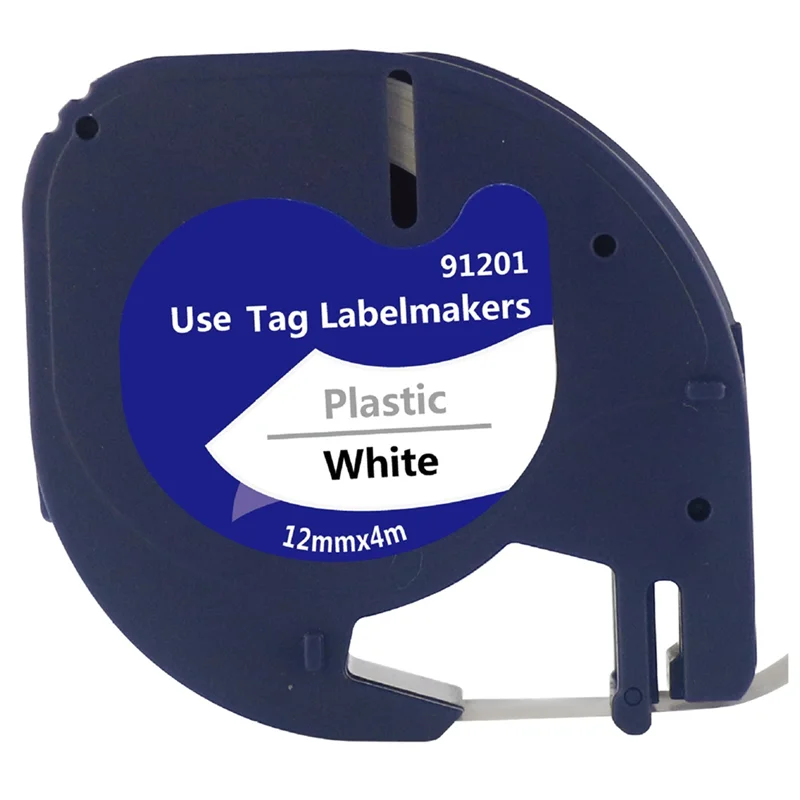 

Сменная лента для этикеток Letratag черного цвета на белом пластиковой ленте для этикеток для устройства для изготовления этикеток Letratag