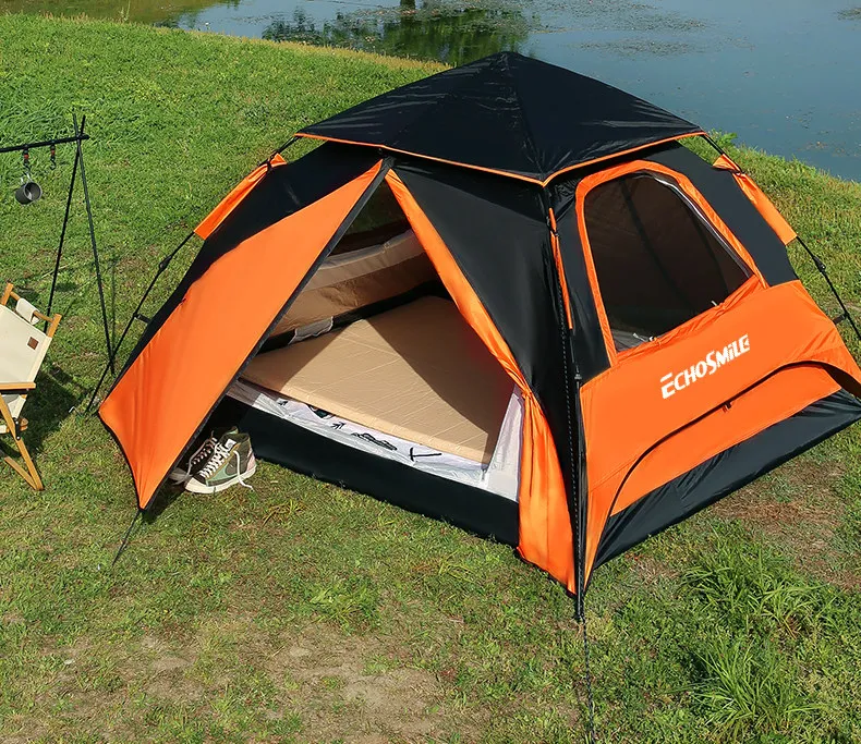 Professional camping outdoor tent folding portable rain protection sun protection thickened automatic quick open overnight