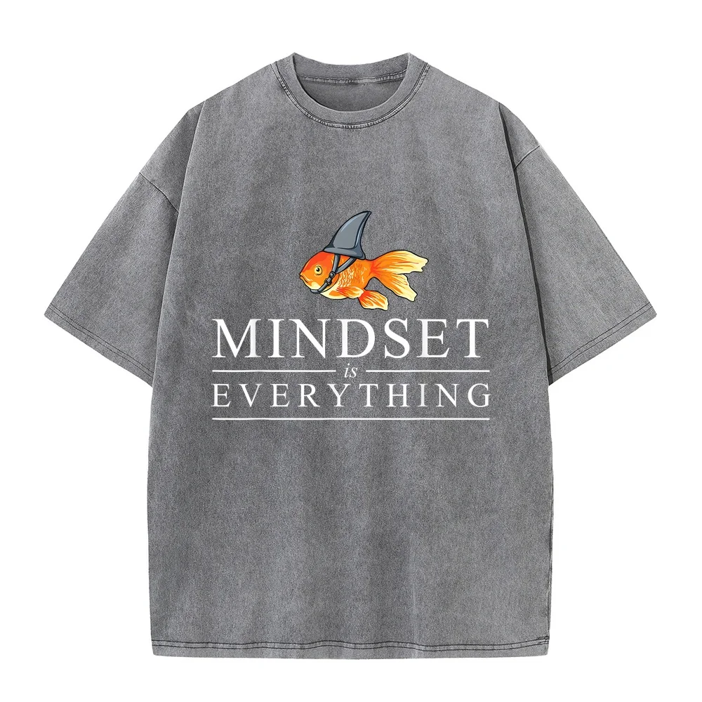 Mindest Is Everything Motivational Quote Inspiration T-Shirt T Shirt Homme Men's Shirts Men Clothing Gift Idea For Her Humor
