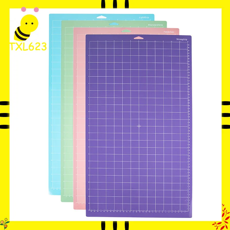 3 قطعة النسيج الوردي لزجة قطع حصيرة 12x24 بوصة المواد البلاستيكية لآلات الحروف مكتب المدرسة أدوات الرسم قاعدة الترابط لوحة