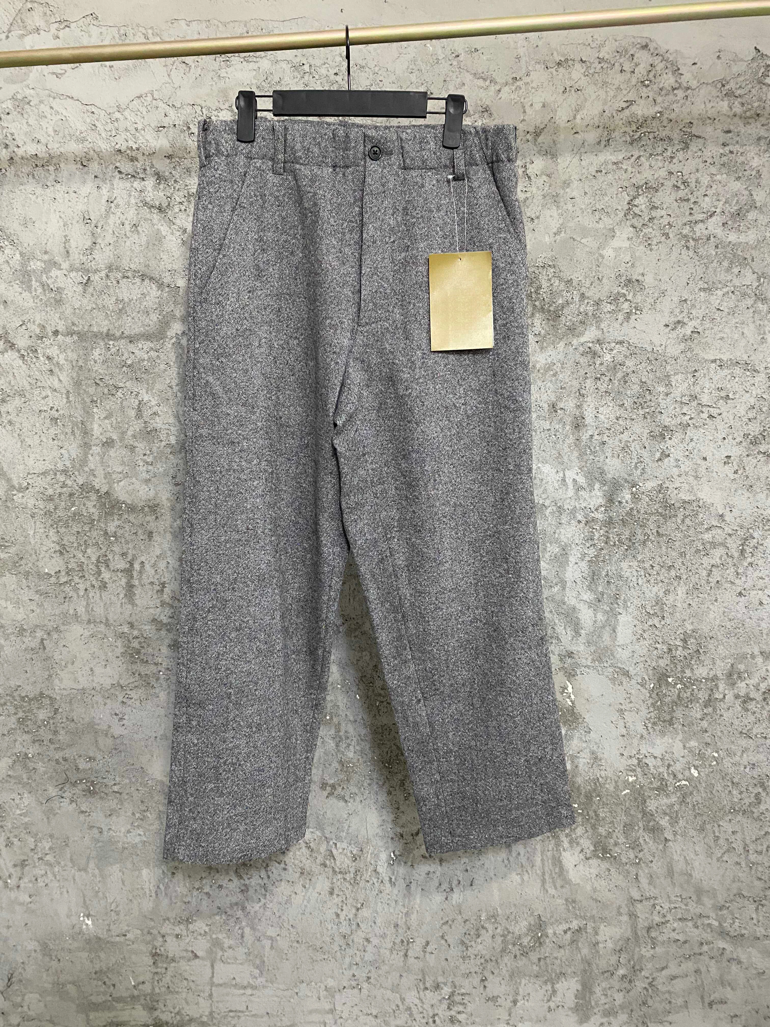 

TOP-YAMAMOTO dark black embroidered Harem pants hand-painted workwear pants for men