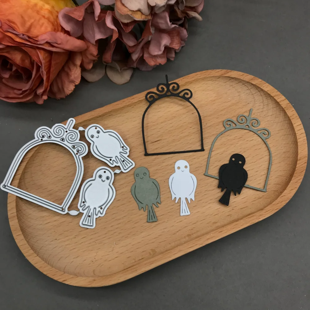 

Металлические вырубные штампы для декора в виде птичьей клетки, трафареты для скрапбукинга, декоративного тиснения и рукоделия