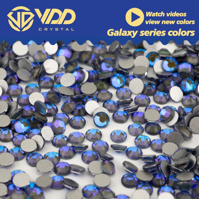 VDD 419 Galaxy-Navy SS4-SS50 Glass Rhinestones Crystal High Quality Flatback Stones For Nail Art DIY Crafts Decorations