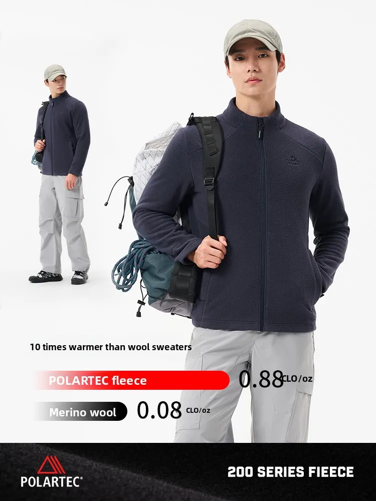 سترة صوفية للرجال من سلسلة Pelliot P للاستخدام الخارجي، مصنوعة من Polartec 200، دافئة وقابلة للتنفس ومقاومة للتآكل، مناسبة لل...