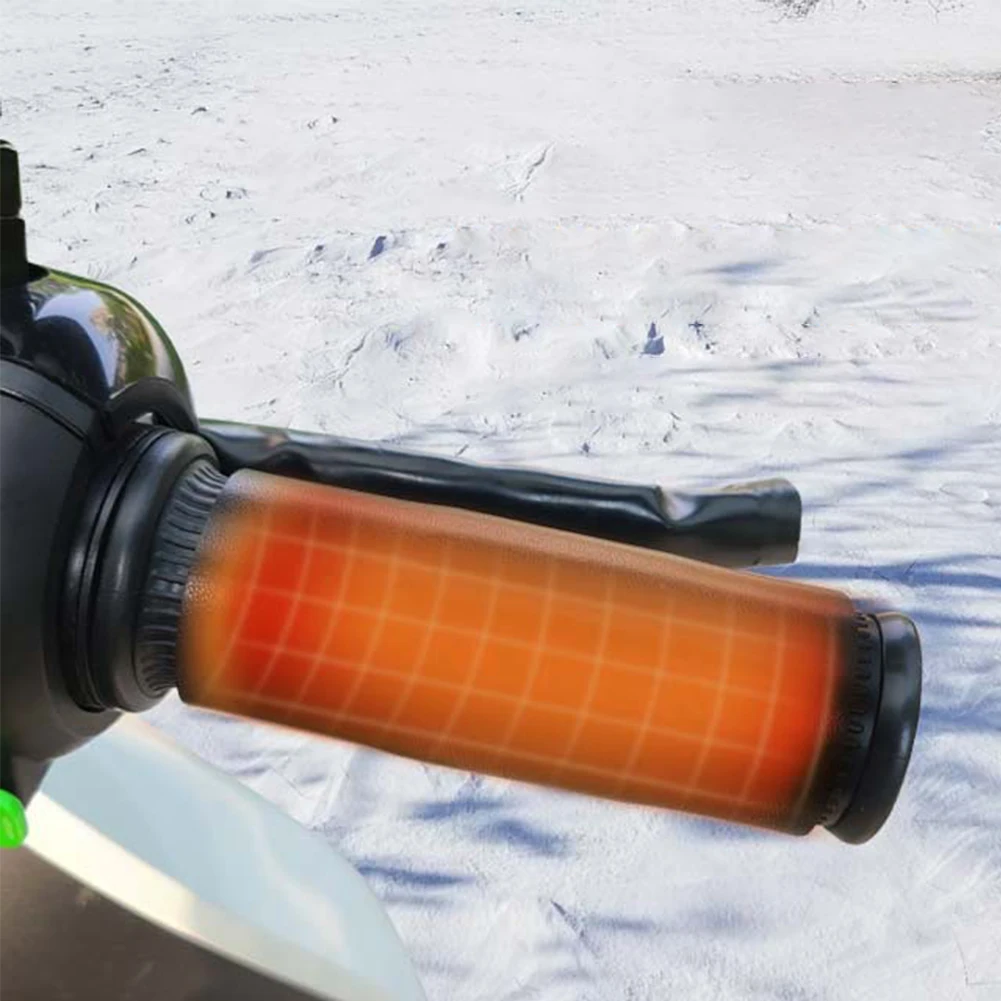 

Ручки на руль мотоцикла с подогревом, USB противоскользящие ручки для скутера, мопеда, грелка для рук, 3-ступенчатая водонепроницаемая с переключателем, горячий руль