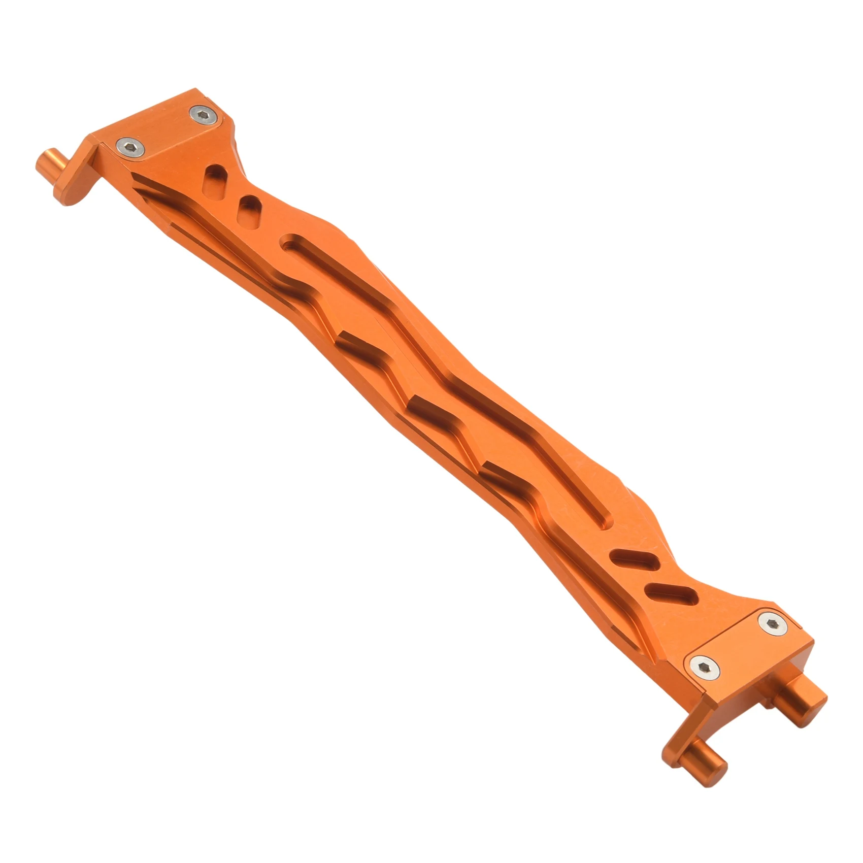 

MYMF-For Traxxas 1/10Maxx 4WD Monster Truck Upgrade Parts Aluminum Battery Holder Piezo Plate Replacement 8919RC