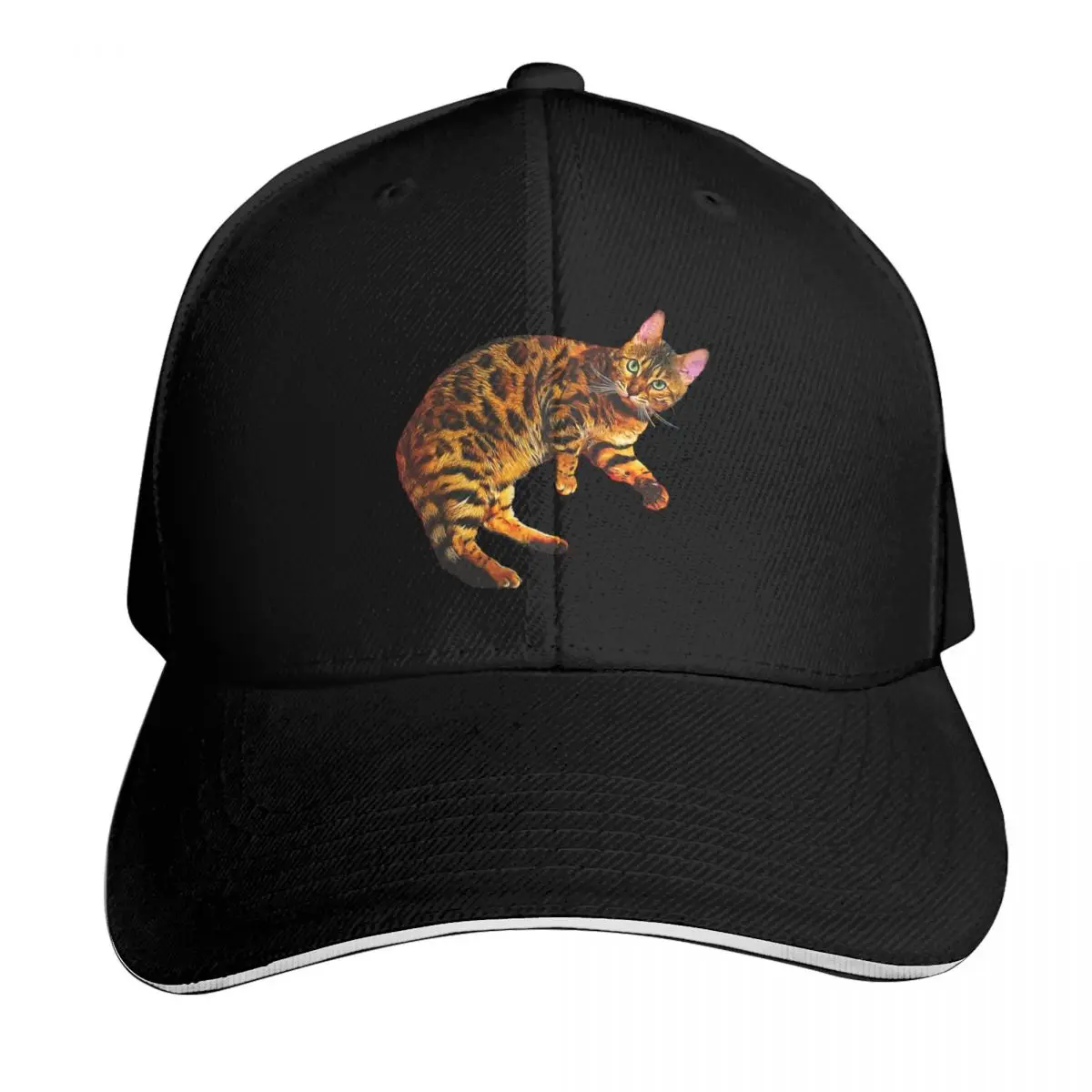 

Bengal Cat Kitten Baseball Cap New In The Hat Sunscreen black Hat Luxury Brand Ladies Men's