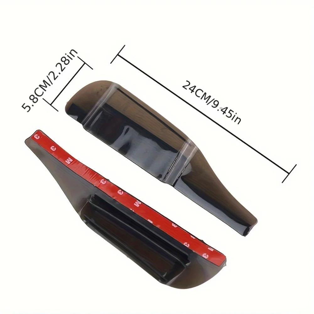 2pc 범용 에어 가이드 이동 빗물 자동차 백미러 빗물 눈썹 반사경 역방향 미러 환기 유형 부품