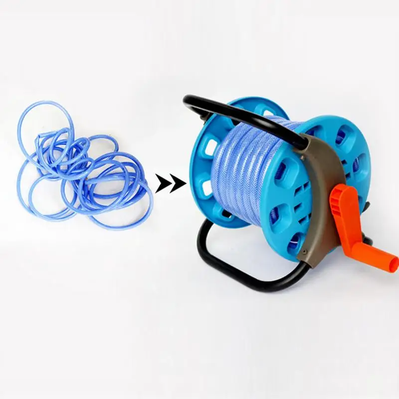 Garden Hose Reel Wheel Water Garden Hose Holder For Outside Hose Storage Stand Water Hose Holder Holds 82inch Hose Outside Water