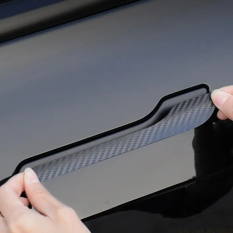 J0MA 4PCS Adhesive Handle Protector Films Weatherproof Upgrades for Electric Vehicle Y