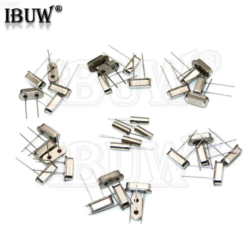 10PCS 4Mhz 6Mhz 8Mhz 12Mhz 16Mhz 20Mhz 24Mhz  32.768K 32.768K Quartz Crystal Resonator Passive Oscillator HC49S 8.000MHZ