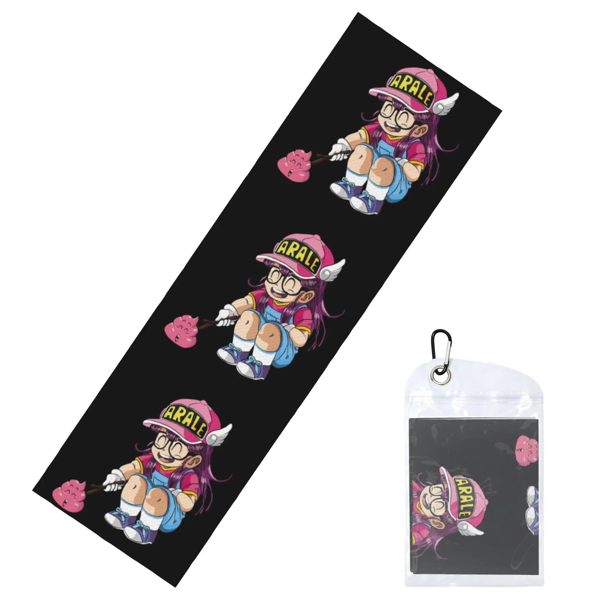Arare Arale Purple Dr Slump Cold Exercise Towel Face Towel Quick Dry  Yoga Breathable Cold Towel