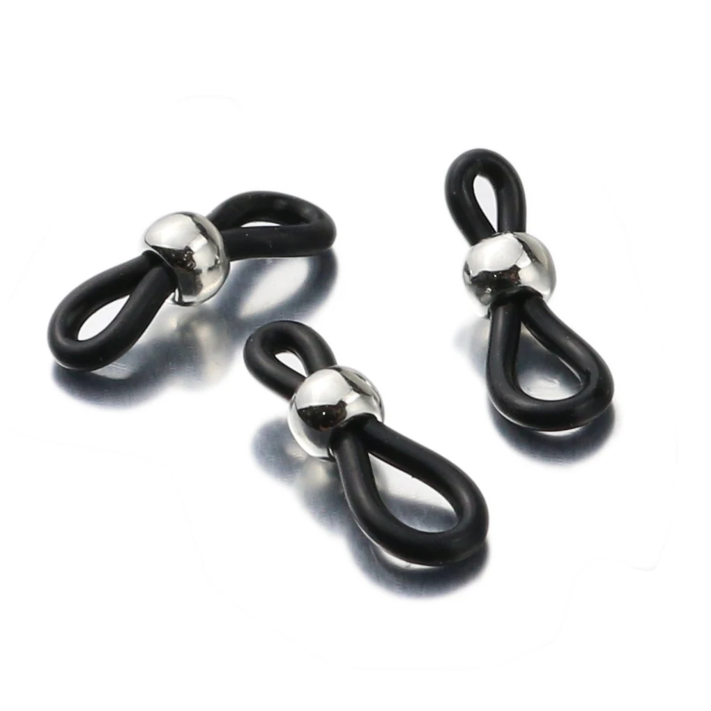20pcs Adjustable Spring Rubber Ends for Eyeglass Chains