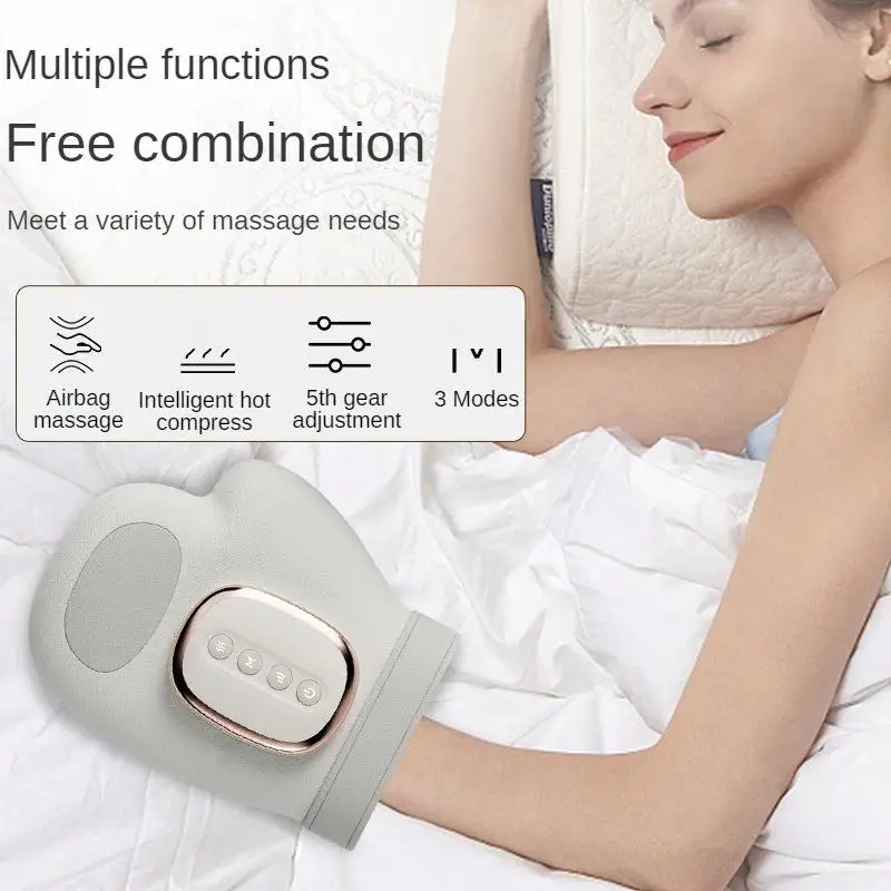 

Smart Glove Style Electric Hand Wrist Massager Air Compression Airbag Finger Kneading Palm Press Pain Relief