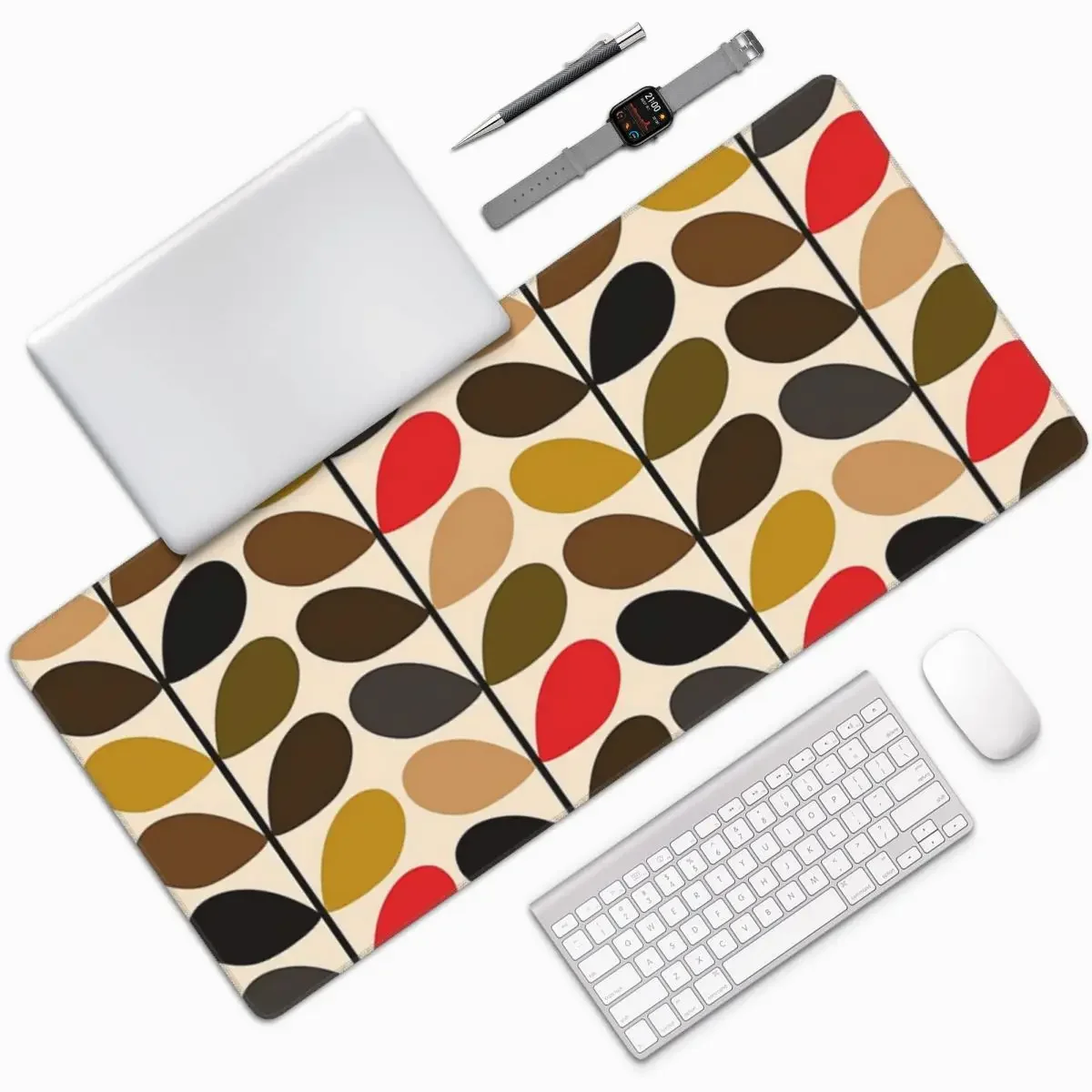 Orla Kiely (11) Large Mouse Pad Computer Keyboard Mouse Mat Gamer PC Laptop Desk Mat Office Accessories Table Mats