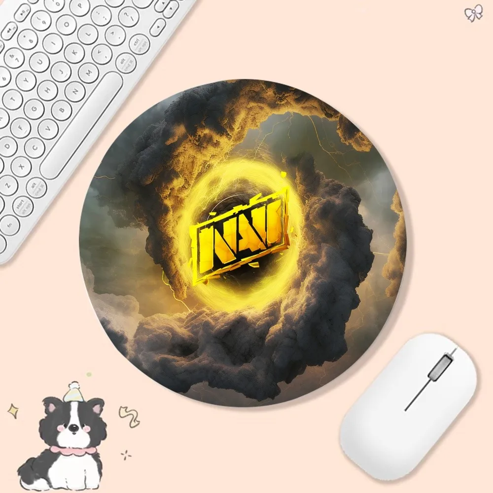 Popular game club NAVI Mousepad INS Tide Round Office Student Gaming Pad Non-slip Cushion Mouse Pad for PC Computer Table