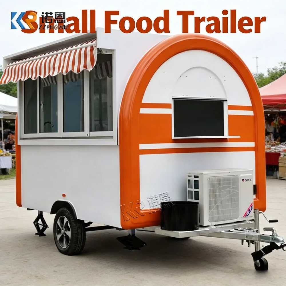 Wholesale Price Factory Customized Food Truck - Multi-Purpose Ice Cream Fruit Mobile Restaurant Cart Trailer