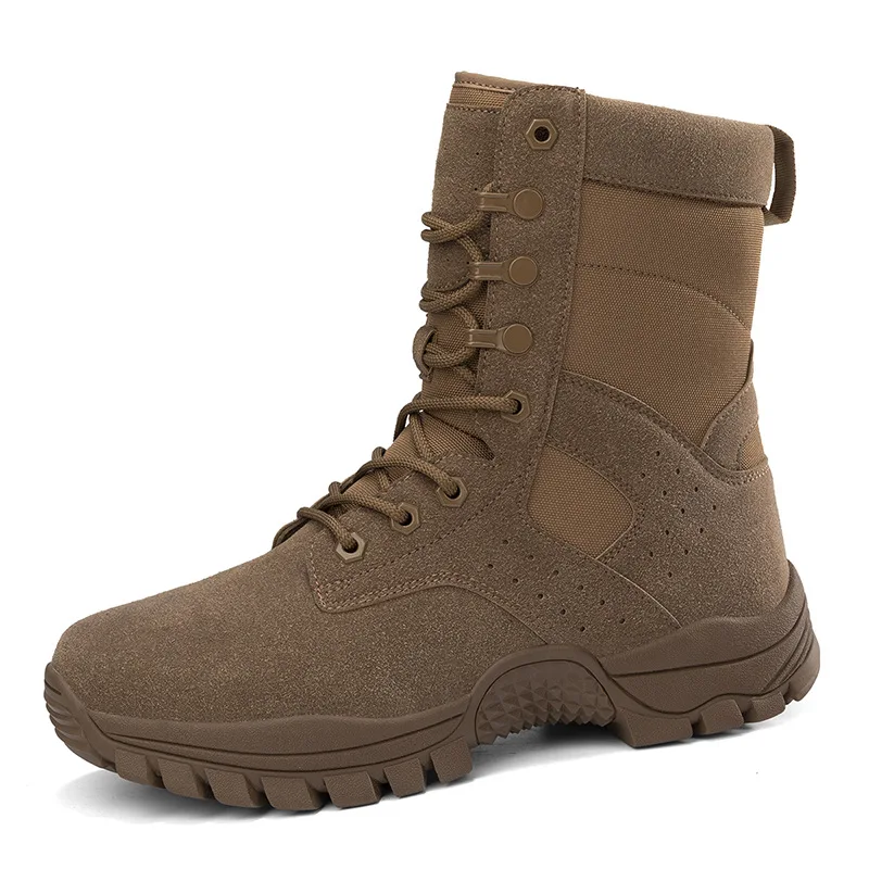 

CHRLCK Men New Tactical Combat Boots Hiking Shoes Mens Waterproof Trekking Hiking Shoes Outdoor Sports Shoes Climbing Shoes