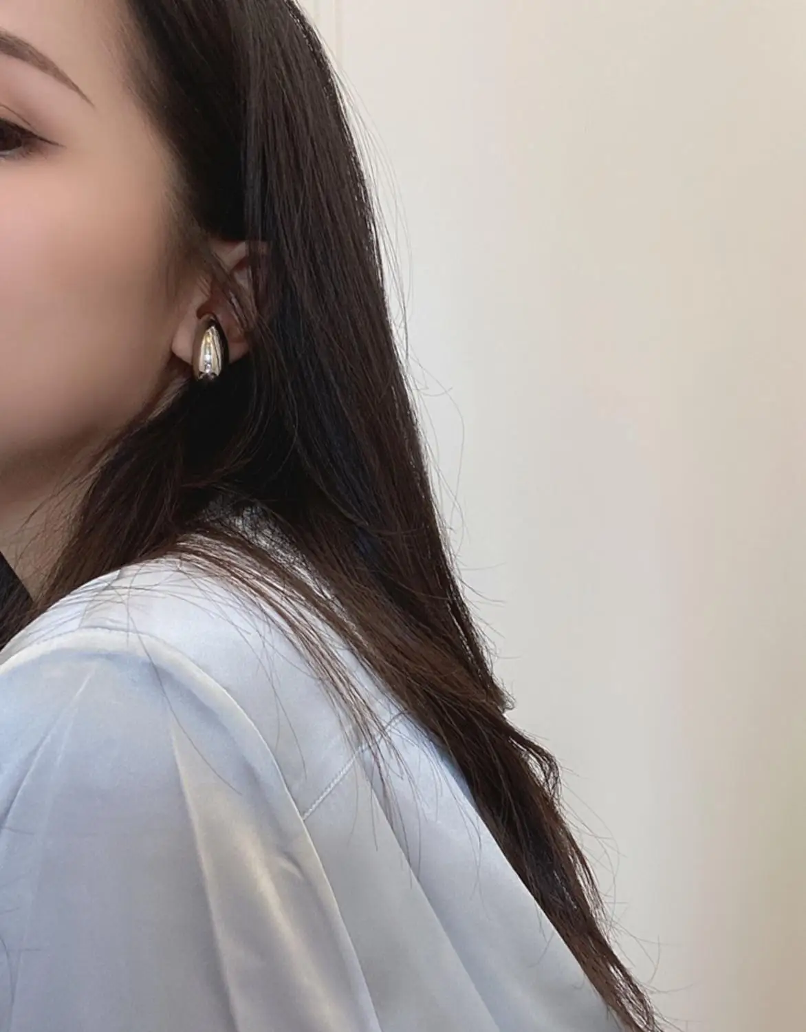 Titanium Geo Statement Clip Earrings Women Stainless Steel Jewelry Punk Party Runway rare Boucle  Korean Japan Hiphop Top Fancy